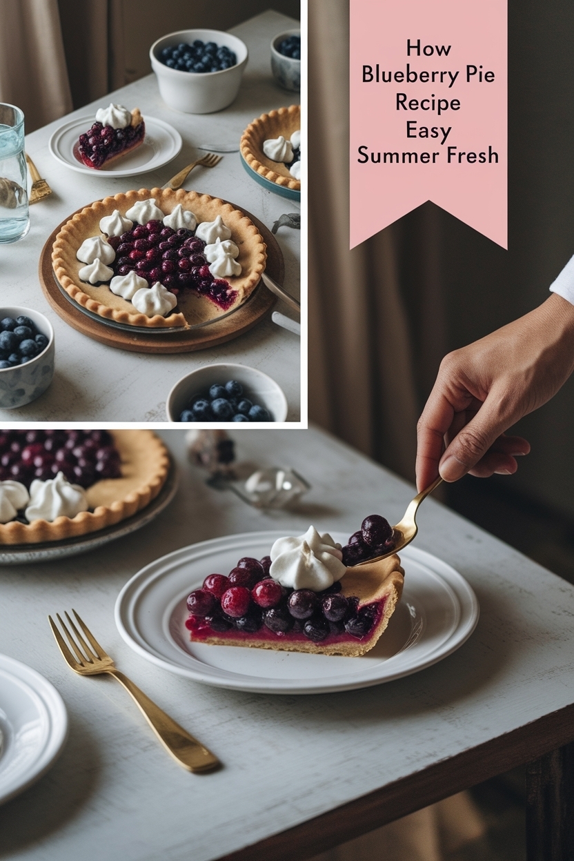 blueberry pie recipe easy summer fresh