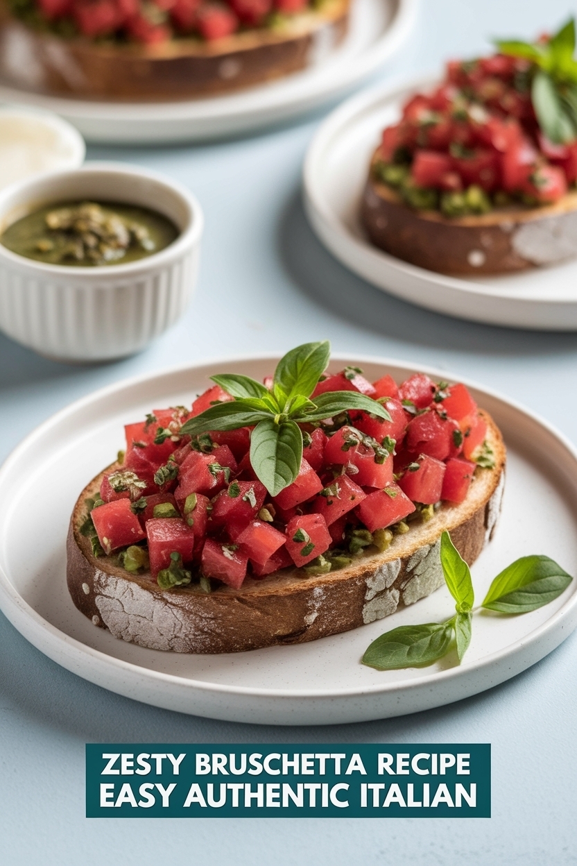 bruschetta recipe easy authentic italian