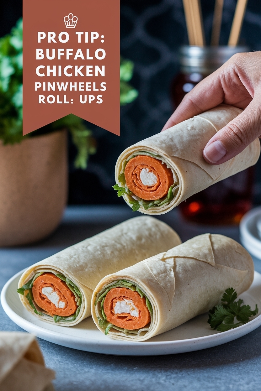 buffalo chicken pinwheels tortilla roll ups