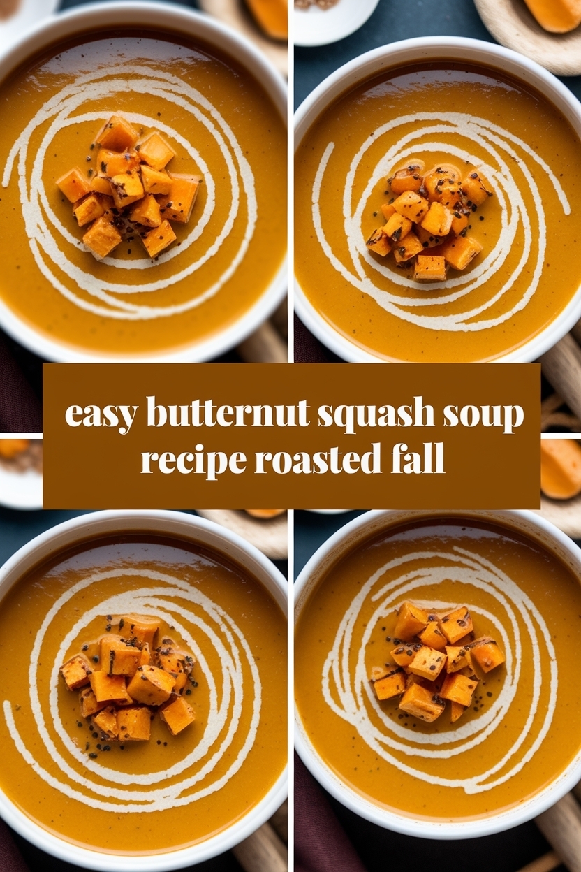 butternut squash soup recipe roasted fall