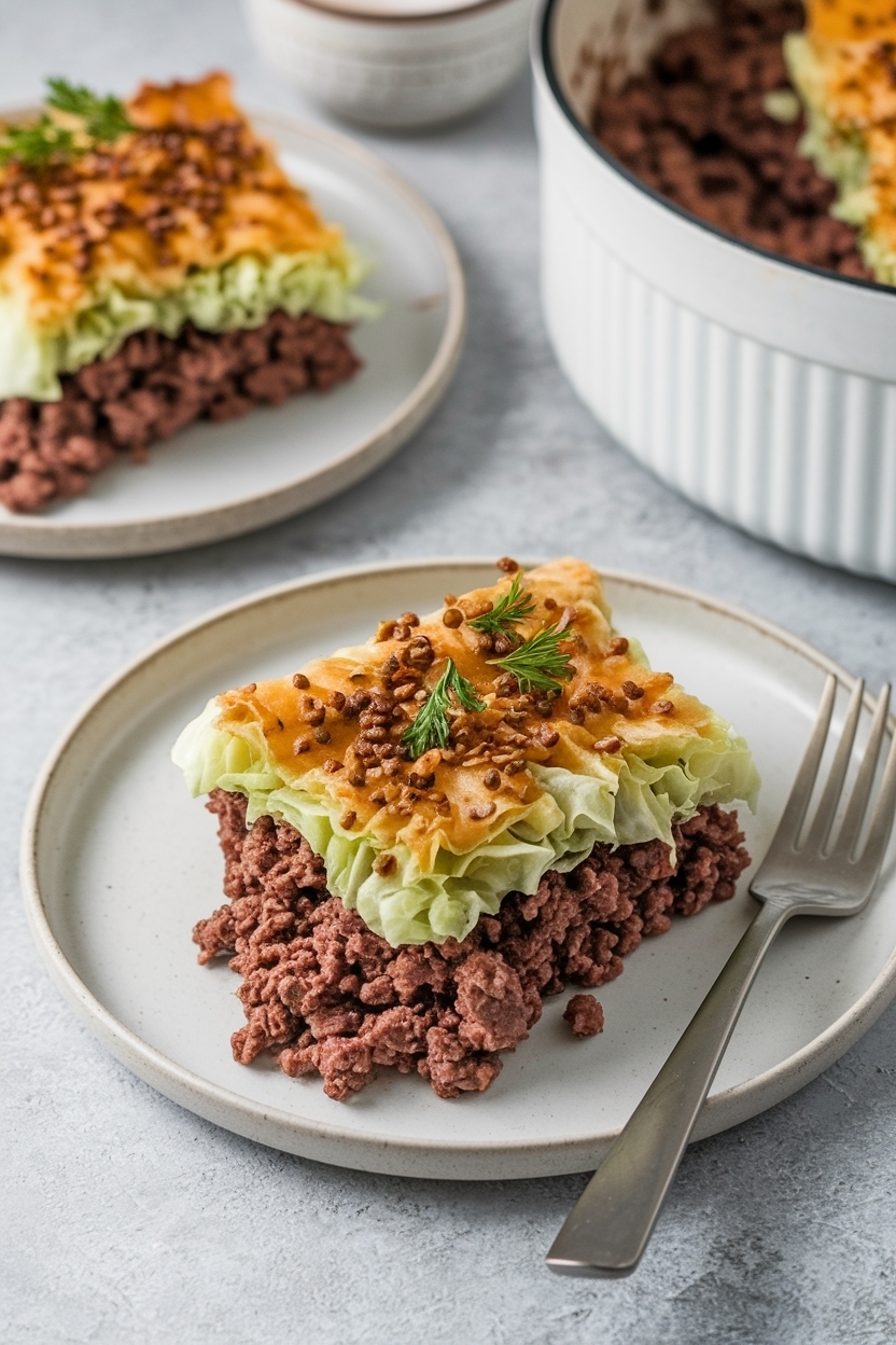 cabbage casserole recipe keto ground beef