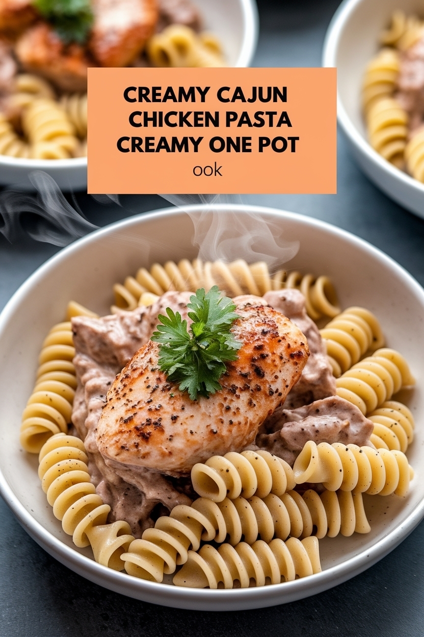 cajun chicken pasta creamy one pot