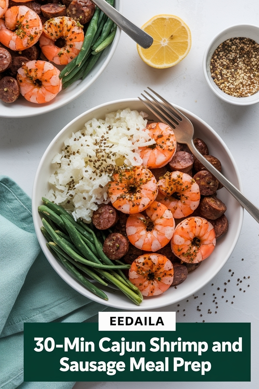 cajun shrimp and sausage meal prep