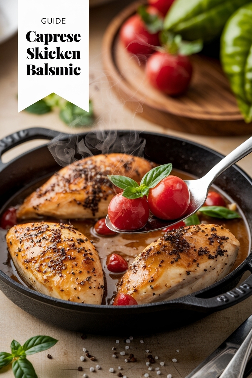 caprese chicken skillet balsamic
