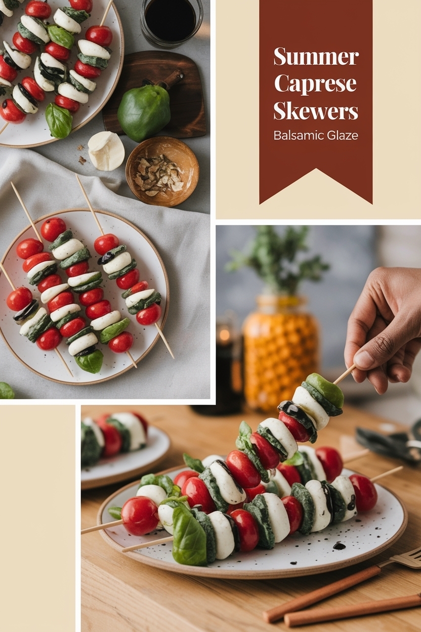 caprese skewers recipe balsamic glaze