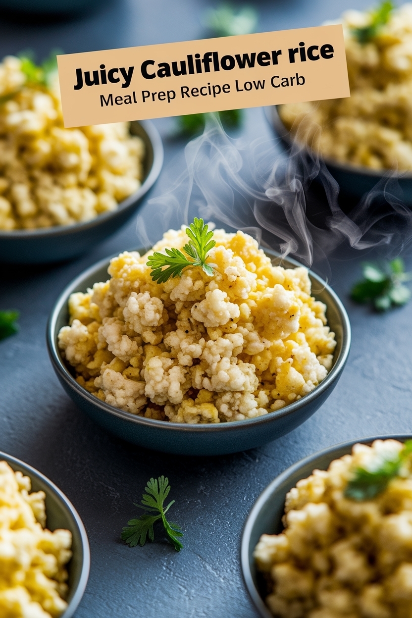 cauliflower rice meal prep recipe low carb