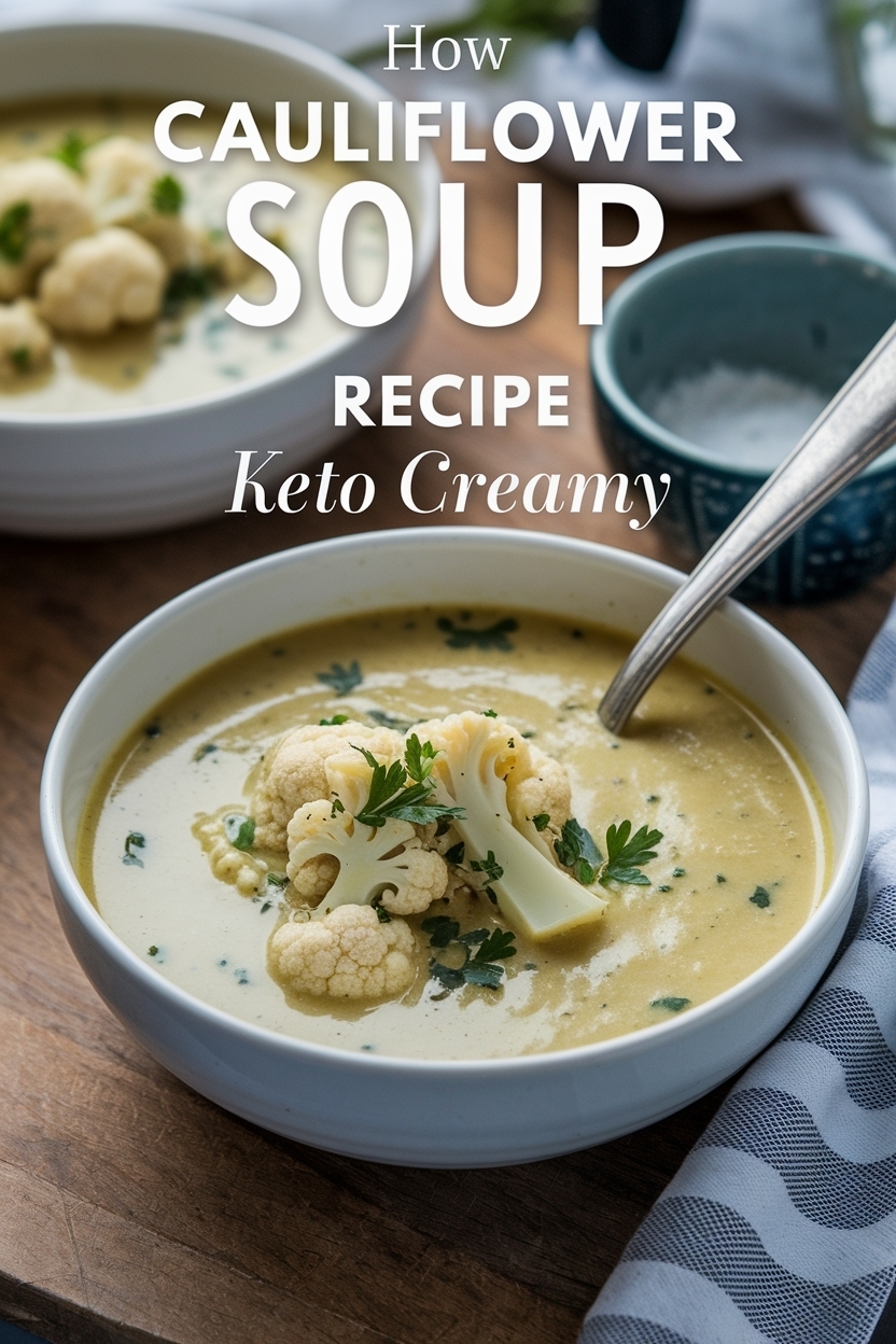 cauliflower soup recipe keto creamy