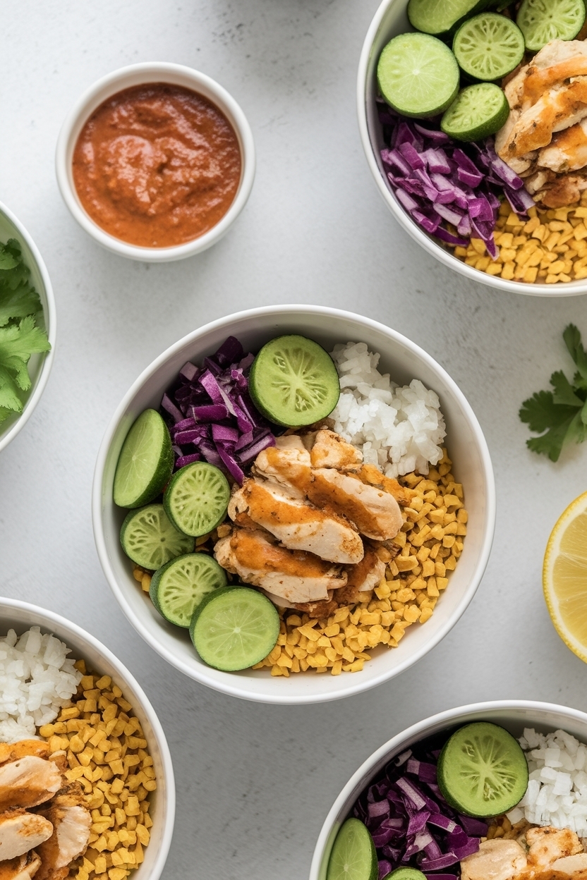 chicken burrito bowl recipe meal prep