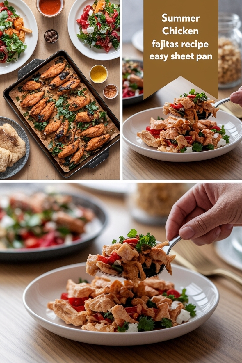 chicken fajitas recipe easy sheet pan