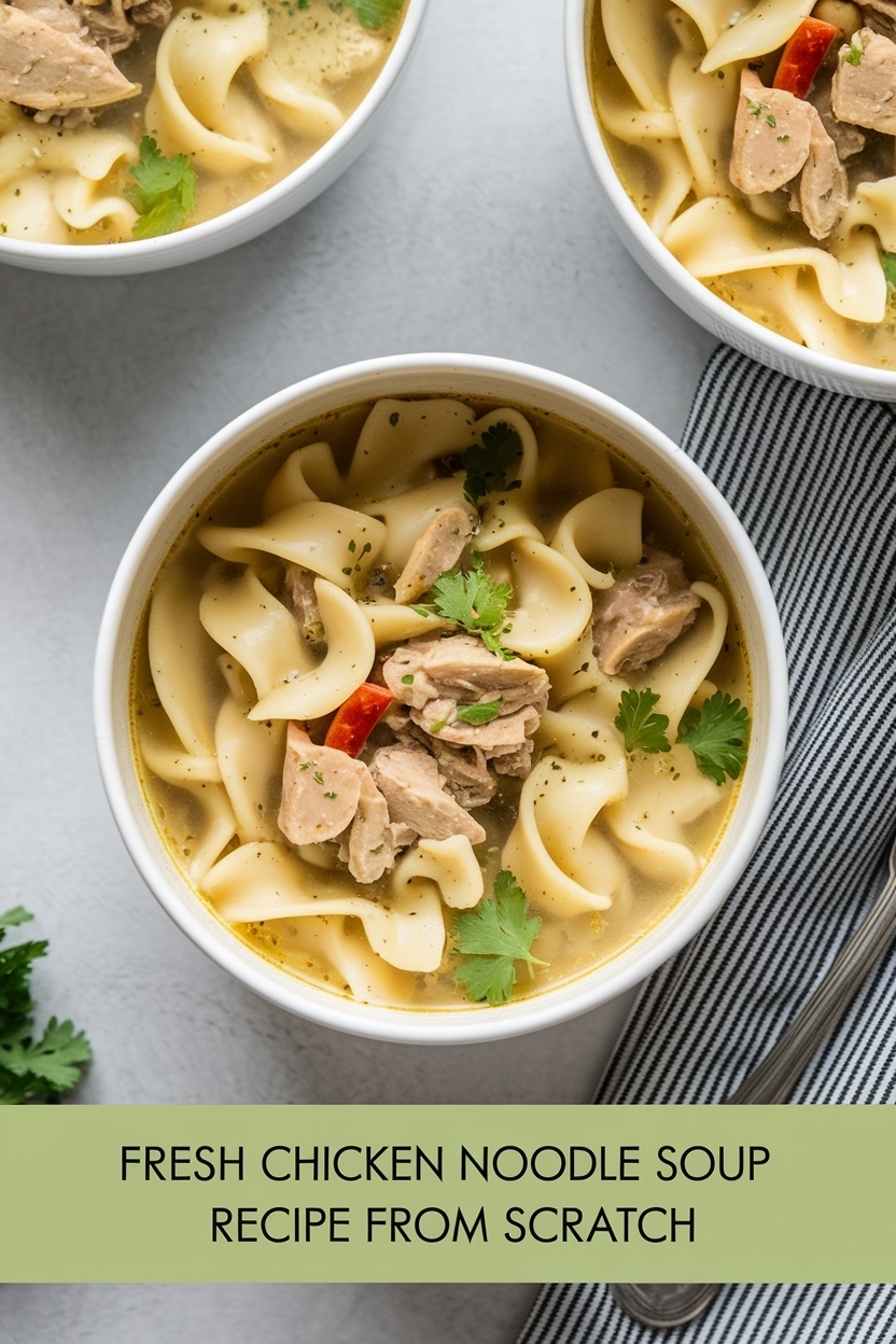 chicken noodle soup recipe from scratch