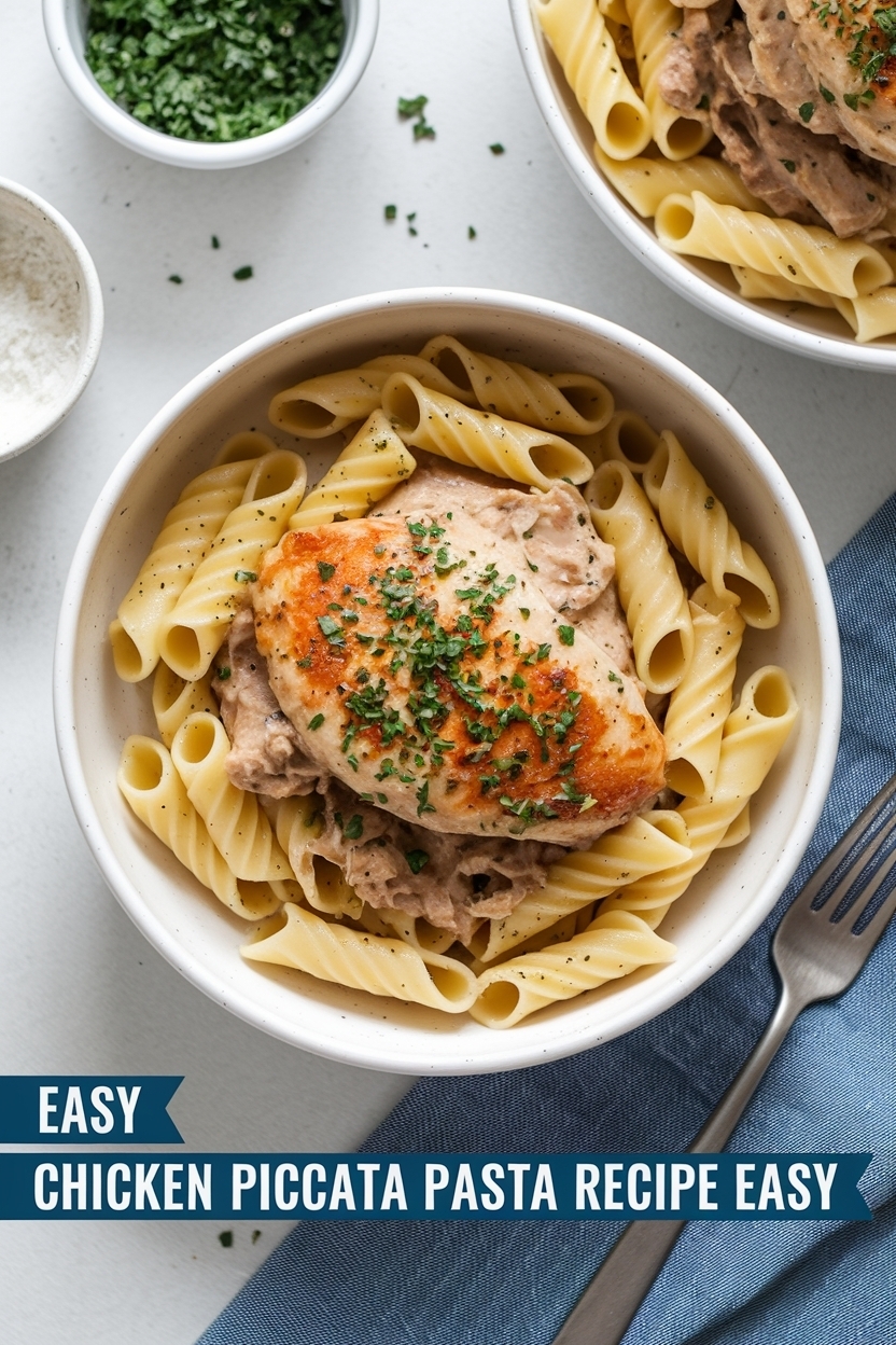 chicken piccata pasta recipe easy