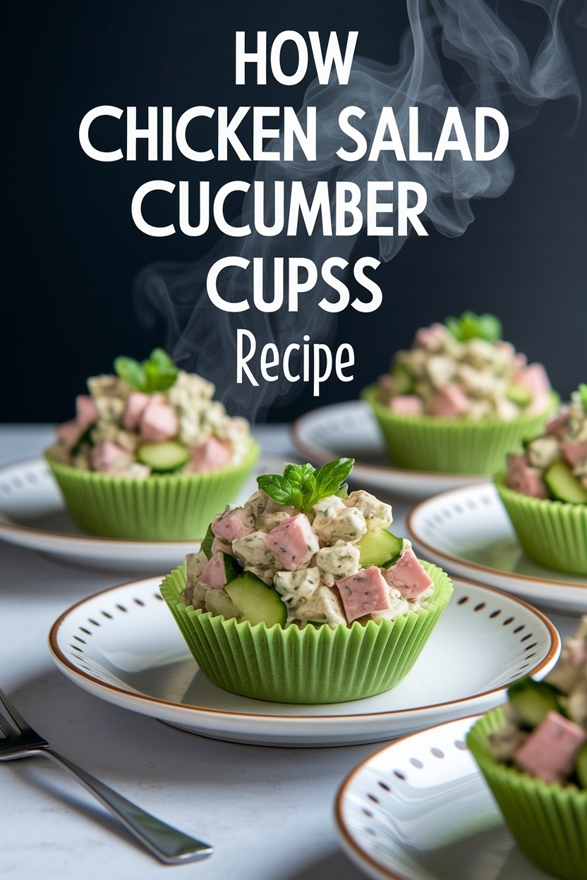 chicken salad cucumber cups recipe