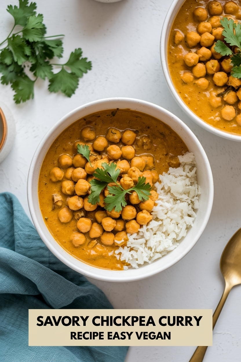 chickpea curry recipe easy vegan