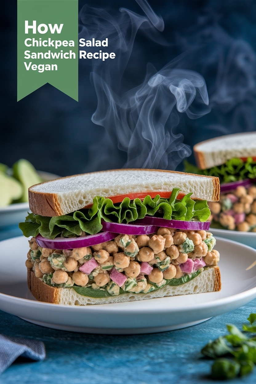 chickpea salad sandwich recipe vegan