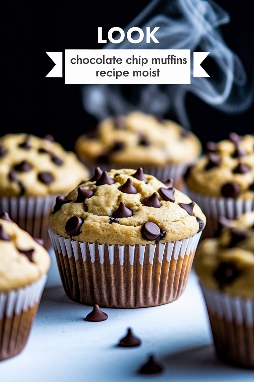 chocolate chip muffins recipe moist