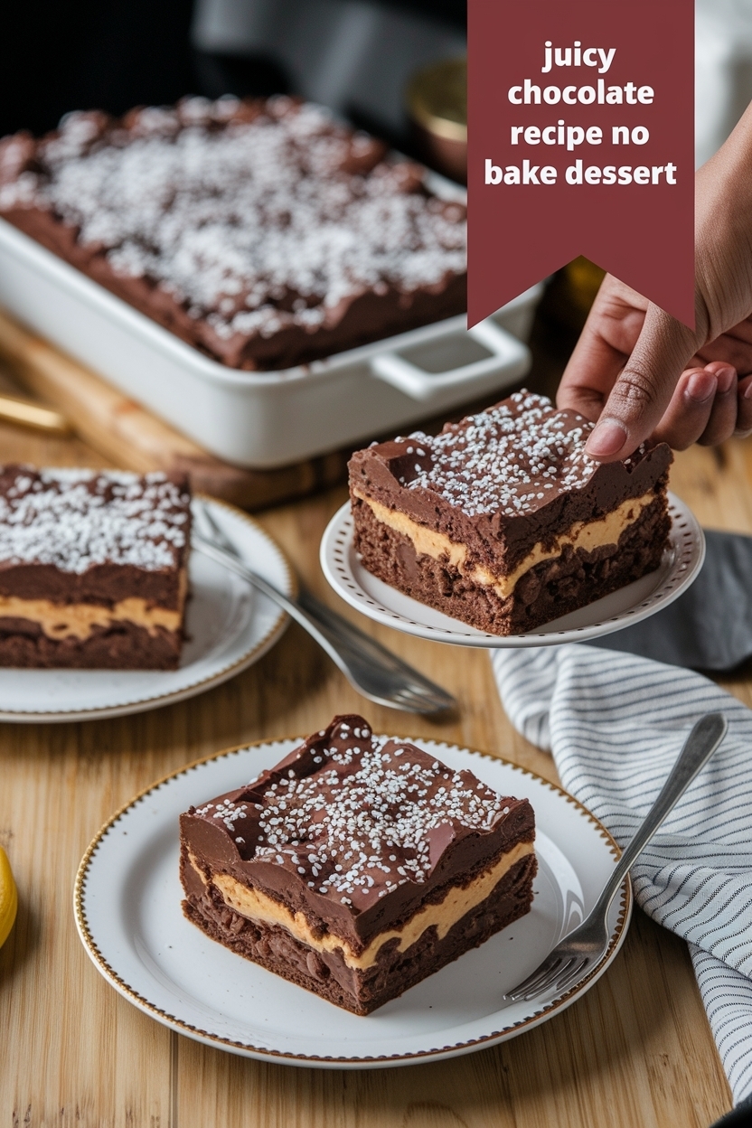chocolate lasagna recipe no bake dessert