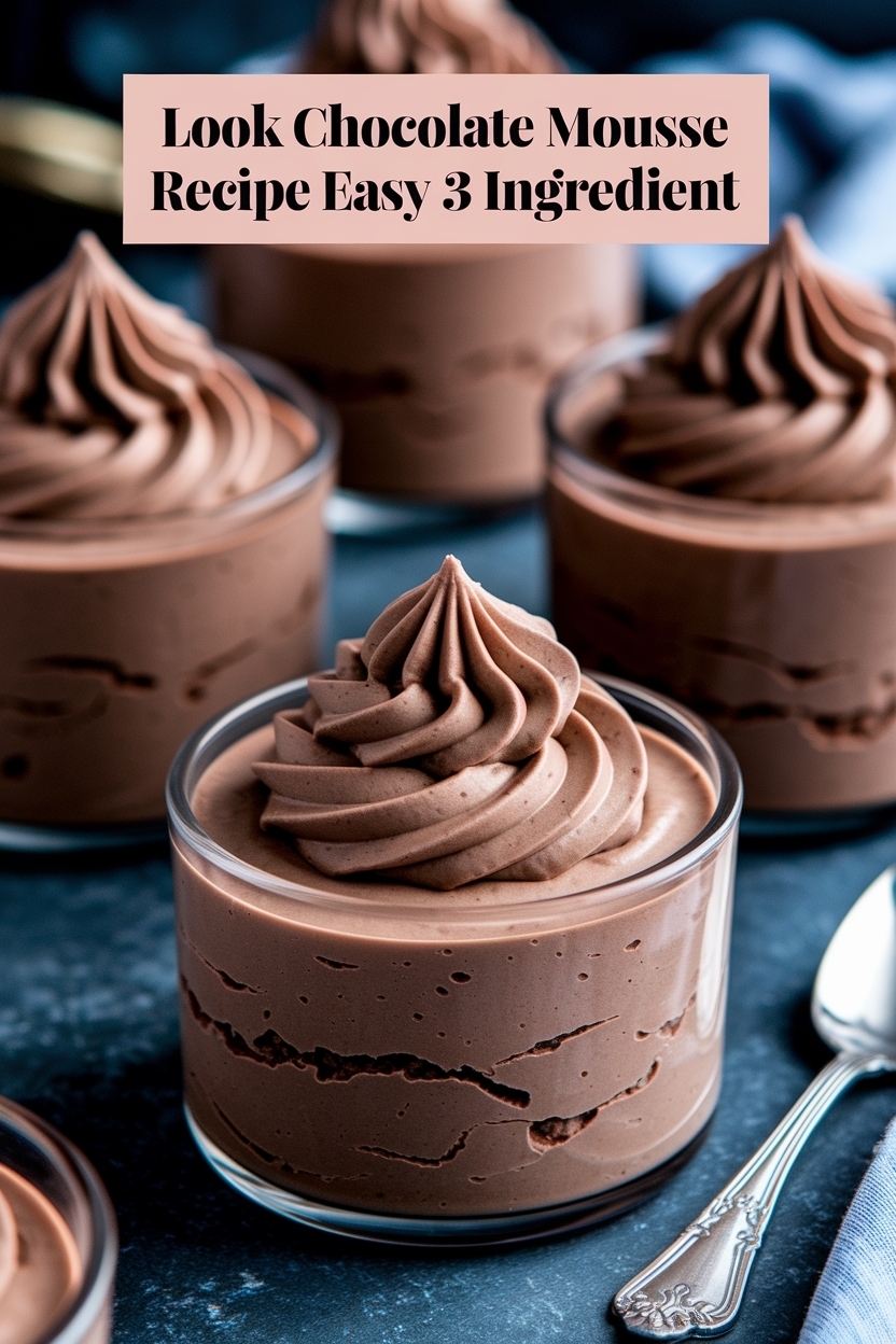 chocolate mousse recipe easy 3 ingredient