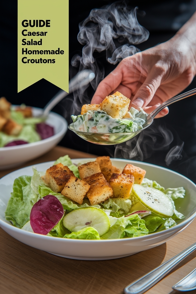 classic caesar salad homemade croutons