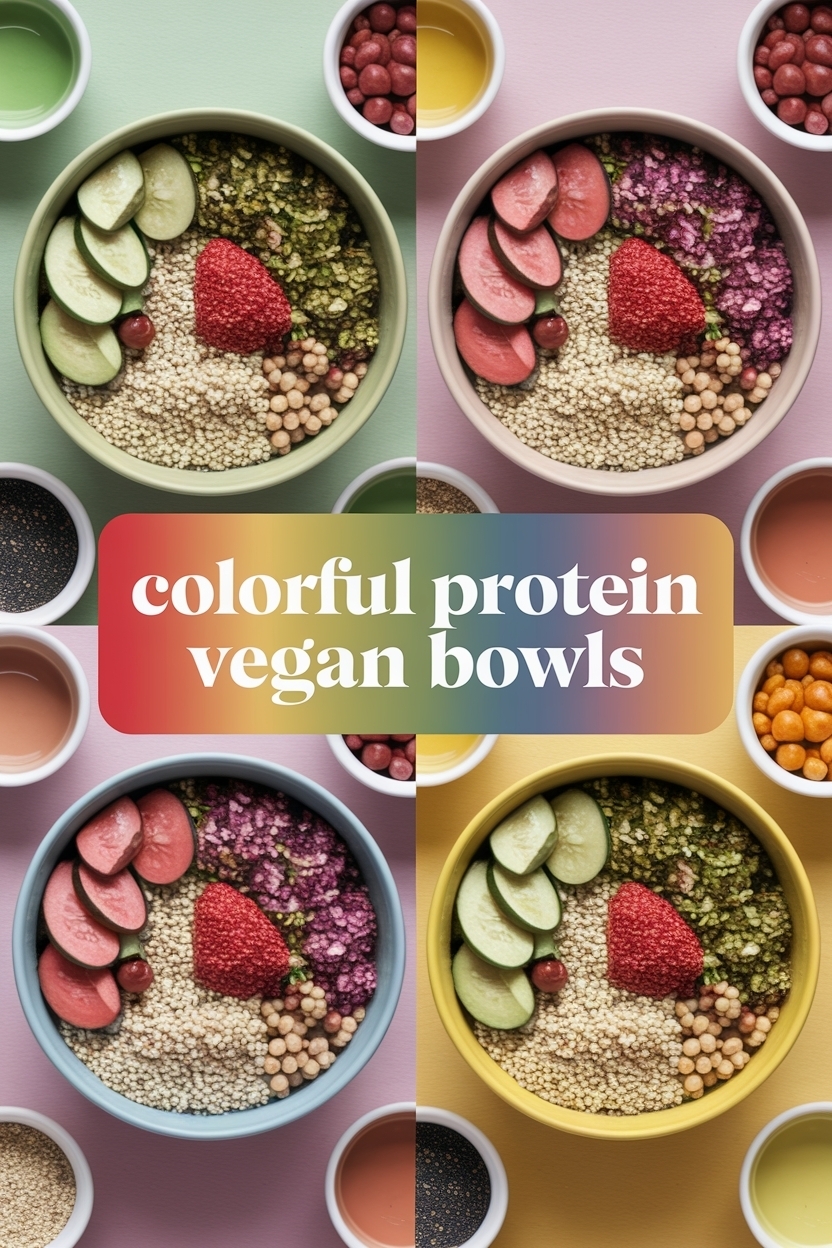 ## Delight in Colorful Protein Vegan Bowls: Okk Four Ingredients!