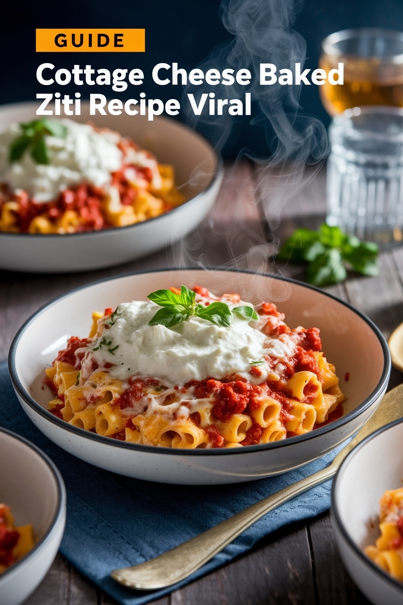 cottage cheese baked ziti recipe viral