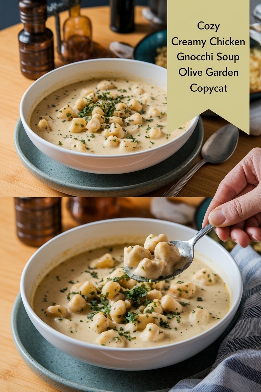 creamy chicken gnocchi soup olive garden copycat