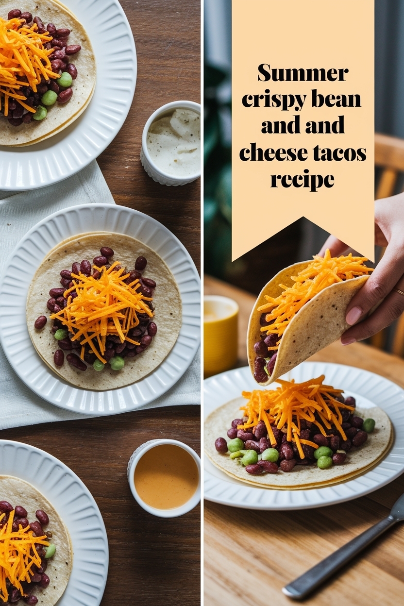 crispy bean and cheese tacos recipe