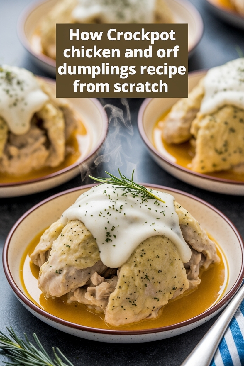 crockpot chicken and dumplings recipe from scratch