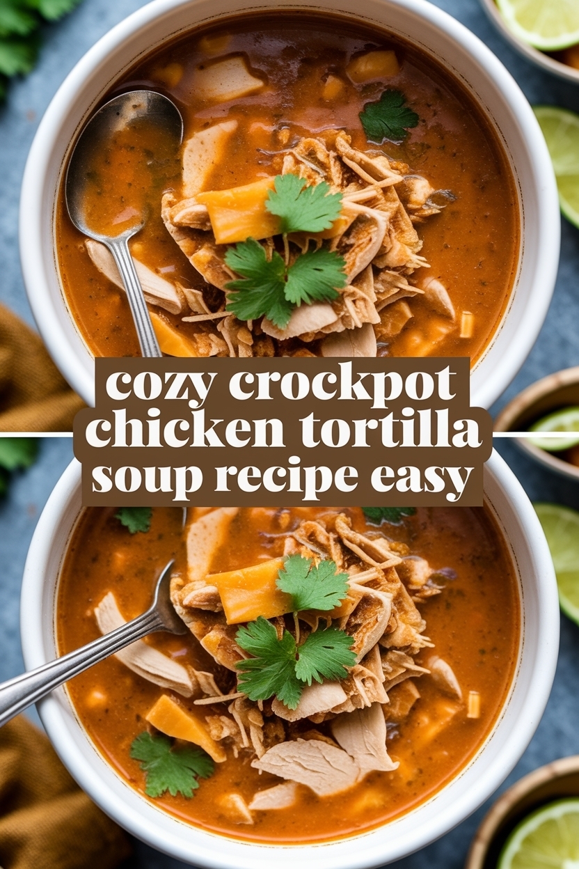 crockpot chicken tortilla soup recipe easy