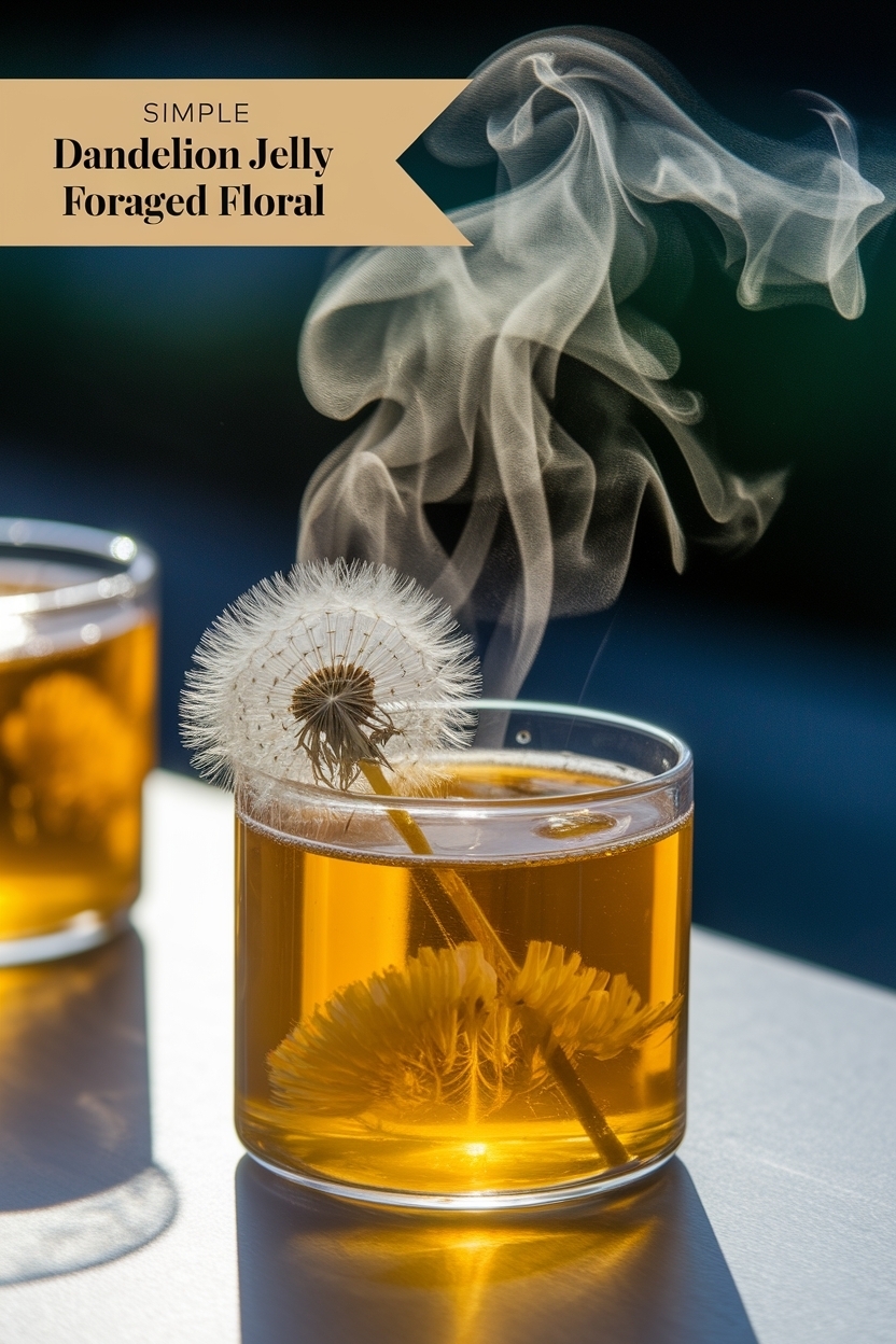 dandelion jelly foraged floral
