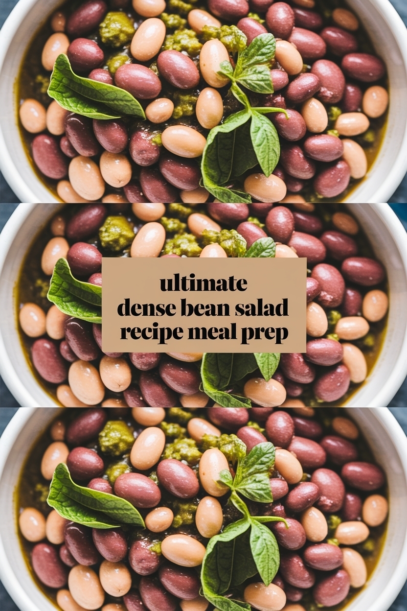 dense bean salad recipe meal prep