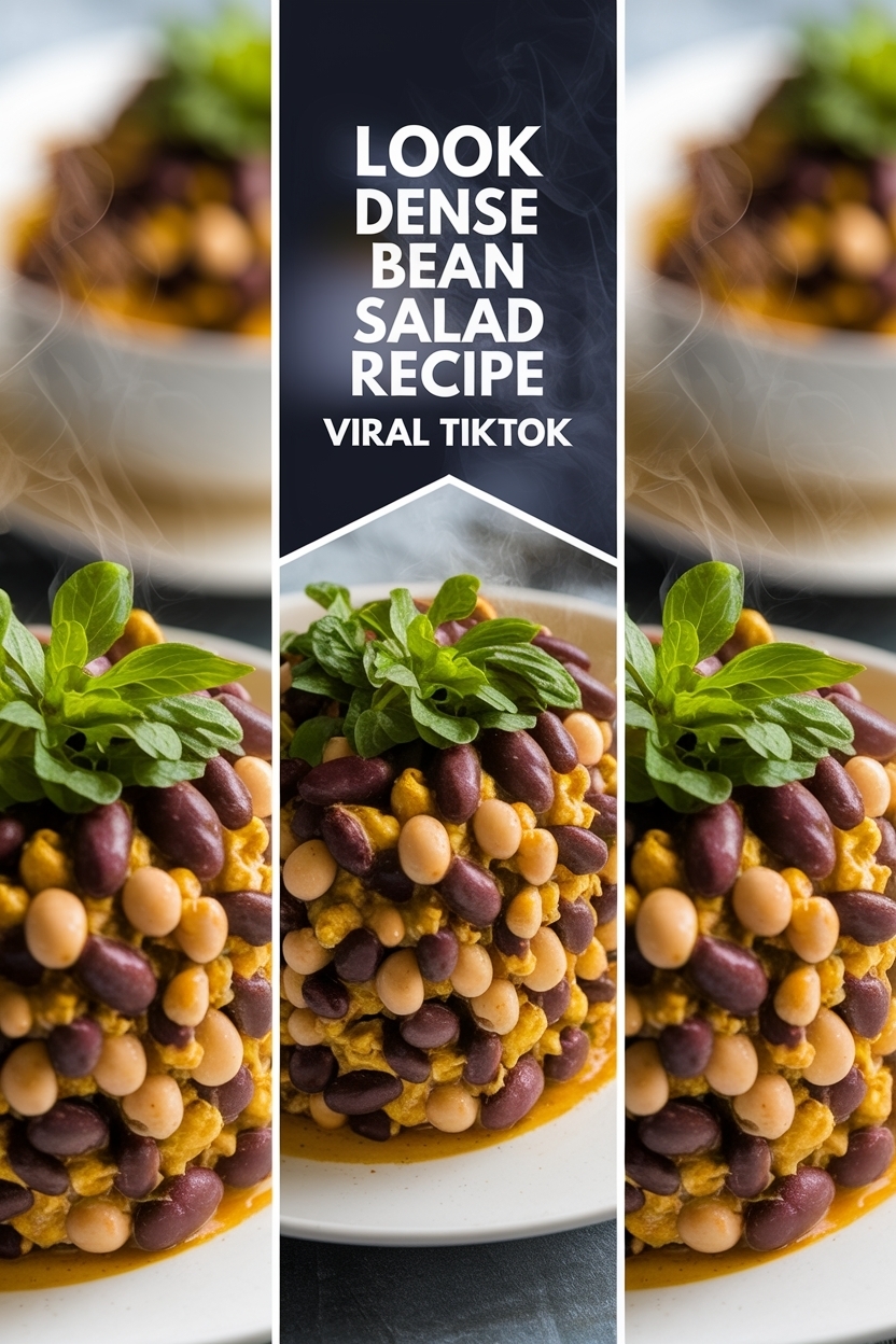 dense bean salad recipe viral tiktok