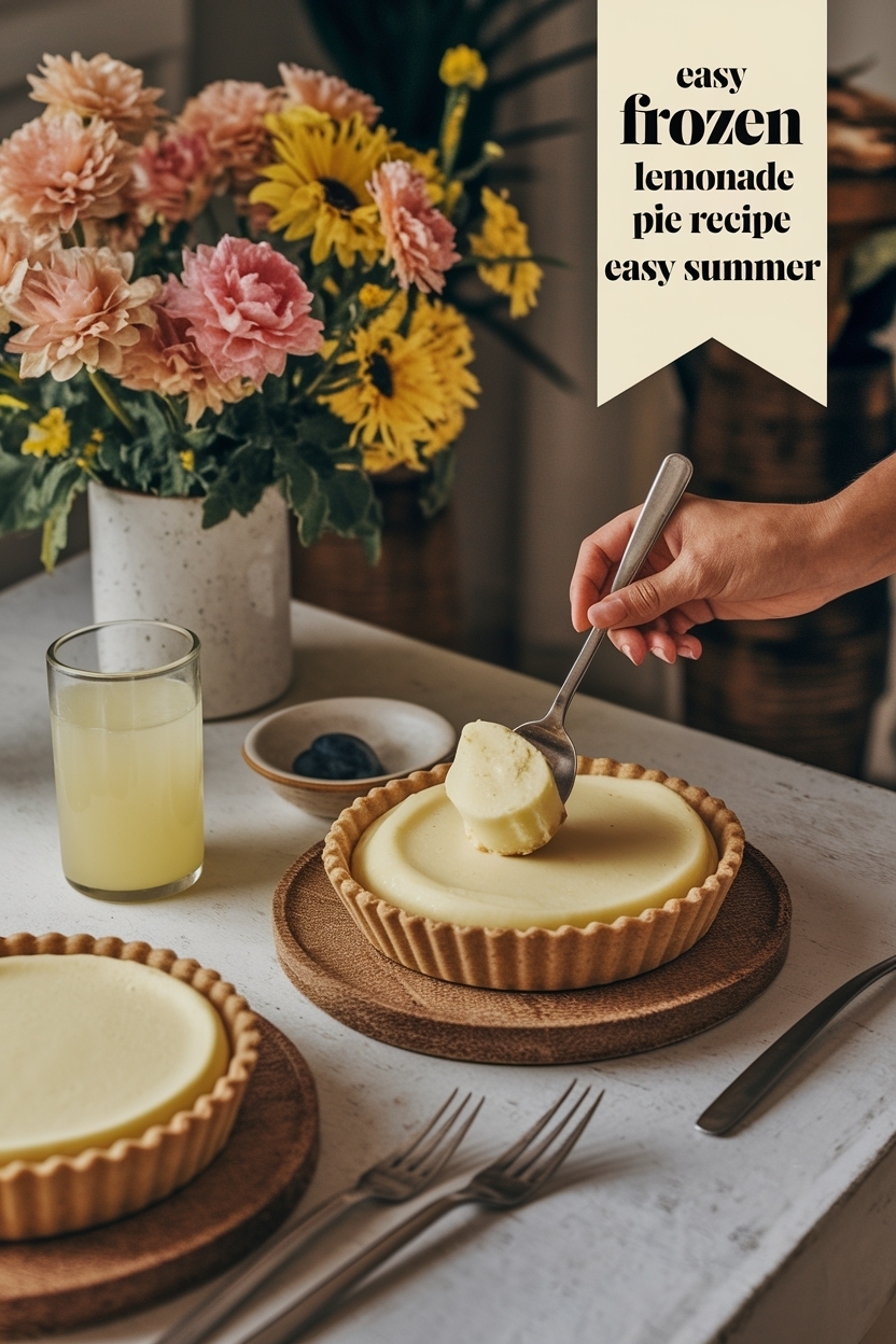 frozen lemonade pie recipe easy summer