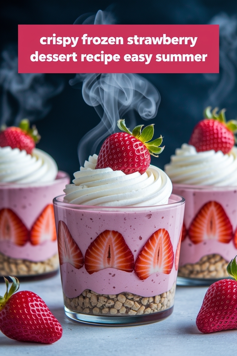 frozen strawberry dessert recipe easy summer