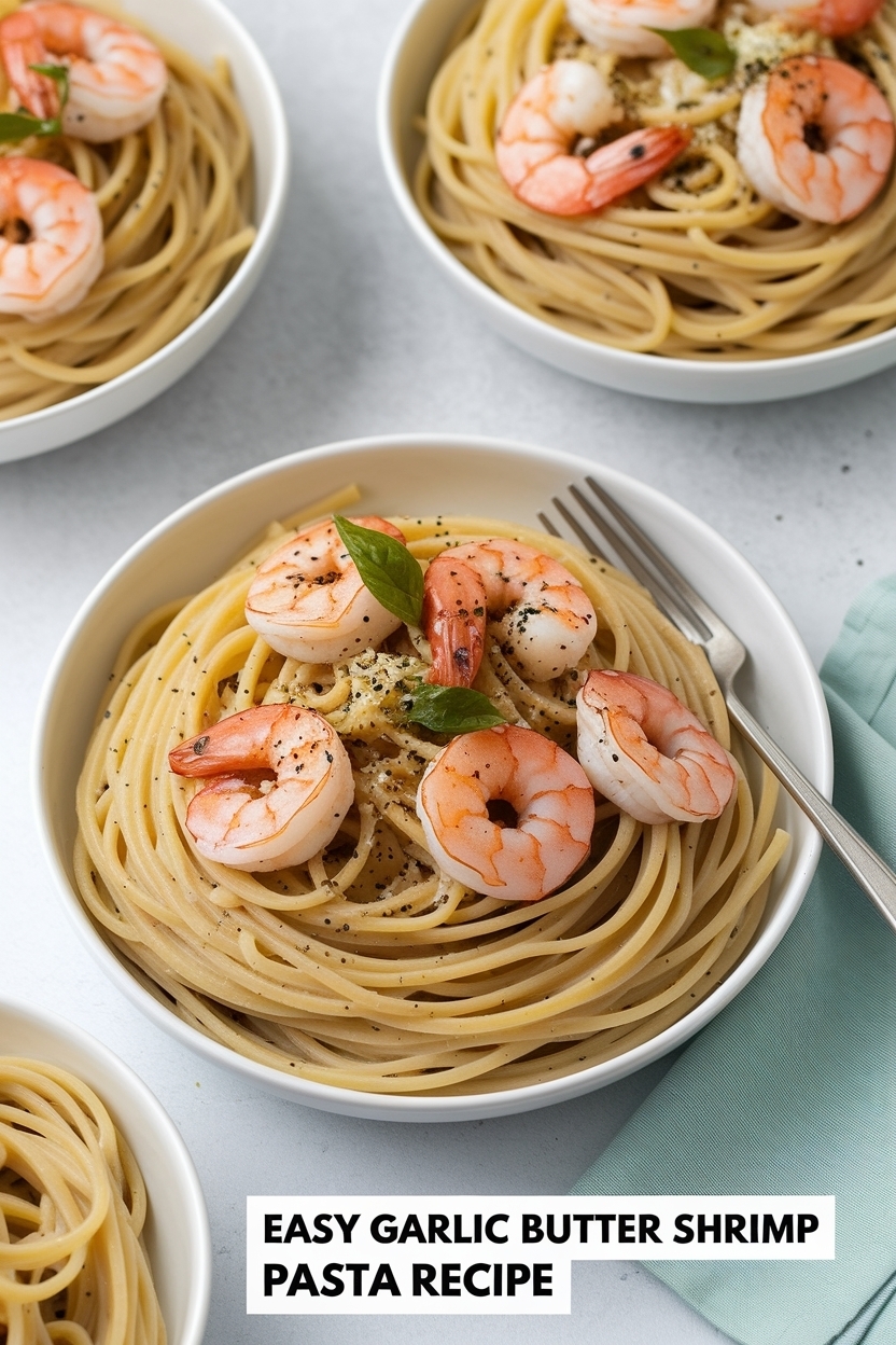 garlic butter shrimp pasta recipe