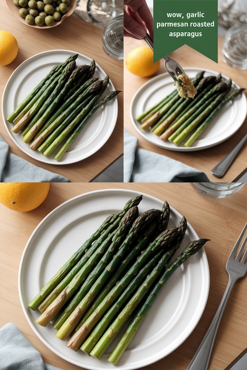 garlic parmesan roasted asparagus