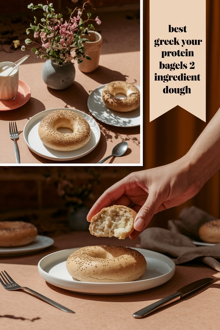 greek yogurt protein bagels 2 ingredient dough