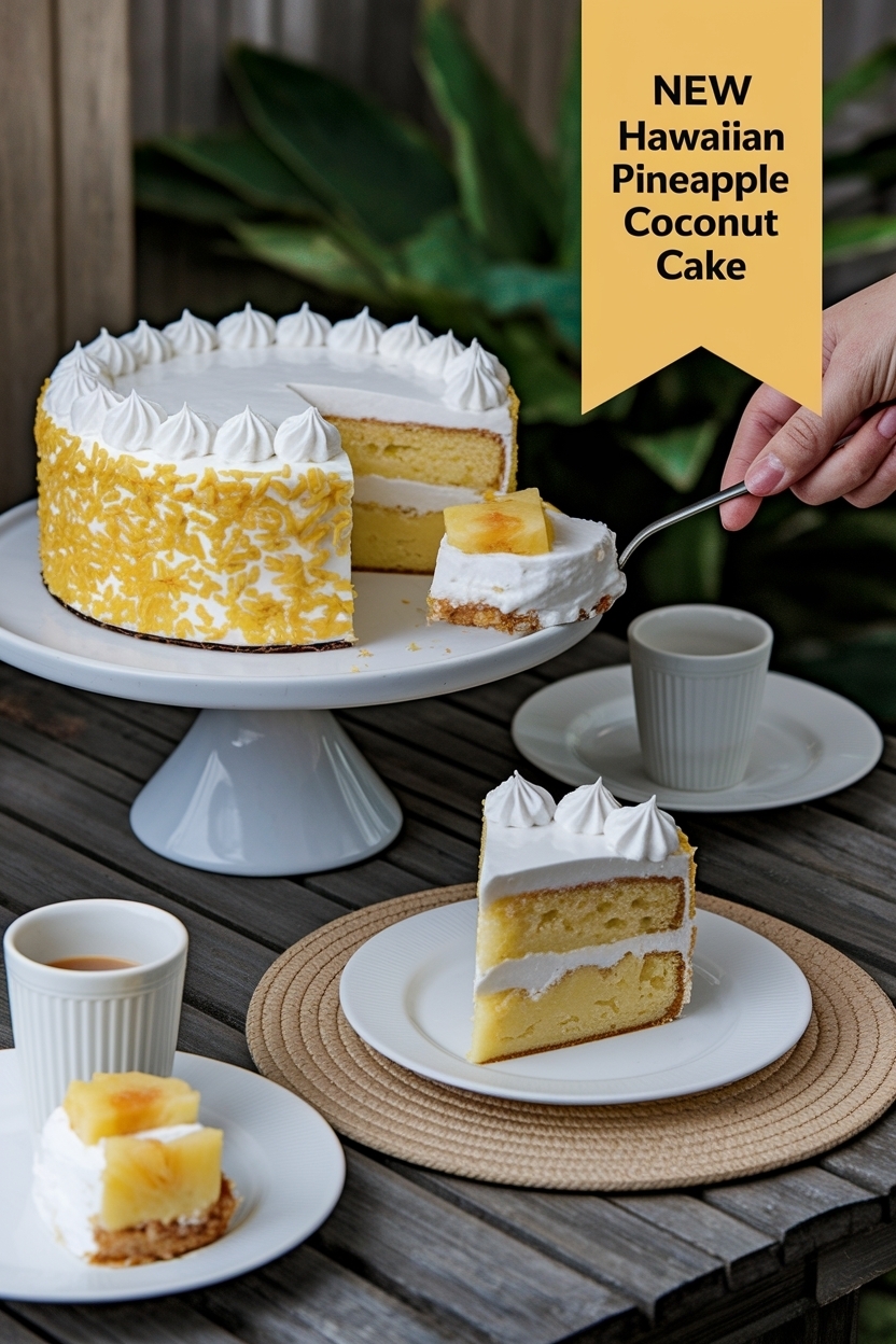 hawaiian pineapple coconut cake