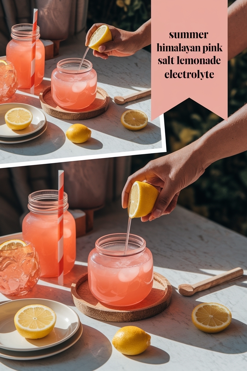 himalayan pink salt lemonade electrolyte