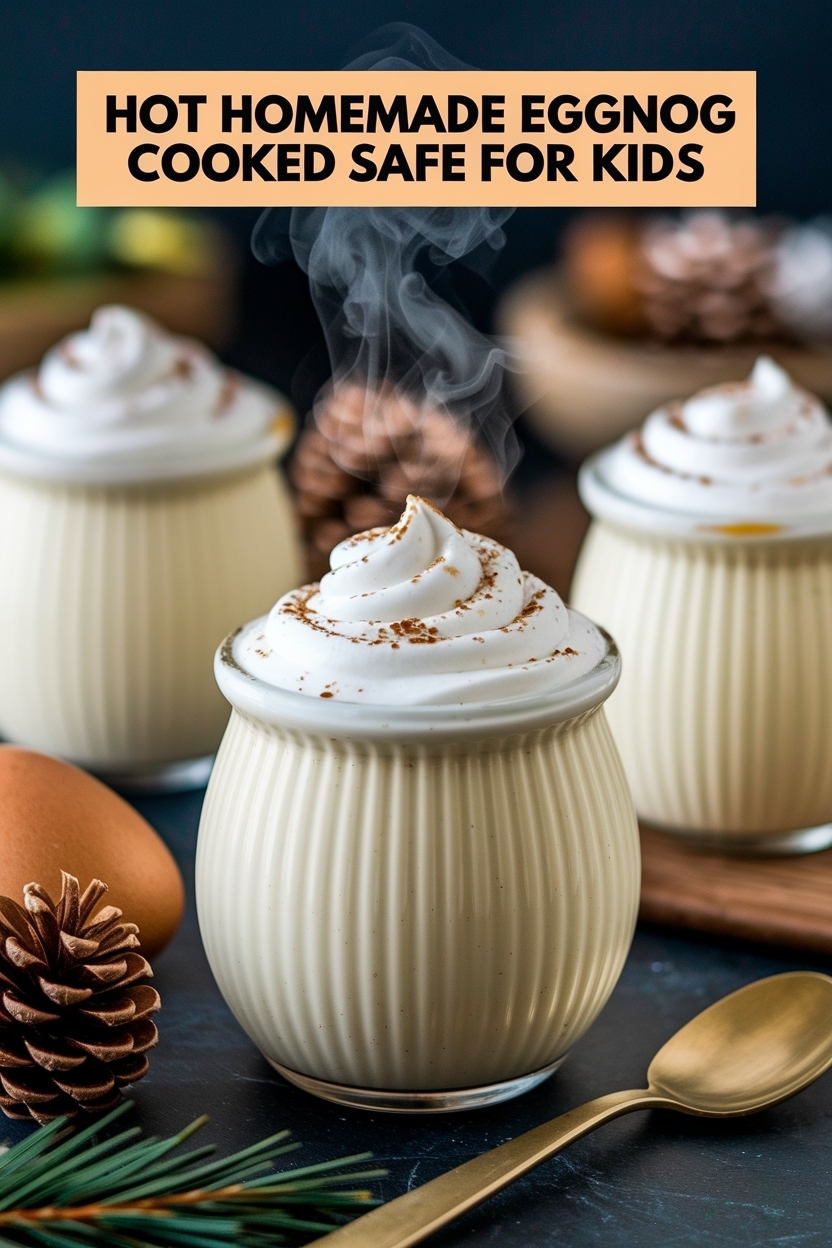 homemade eggnog cooked safe for kids