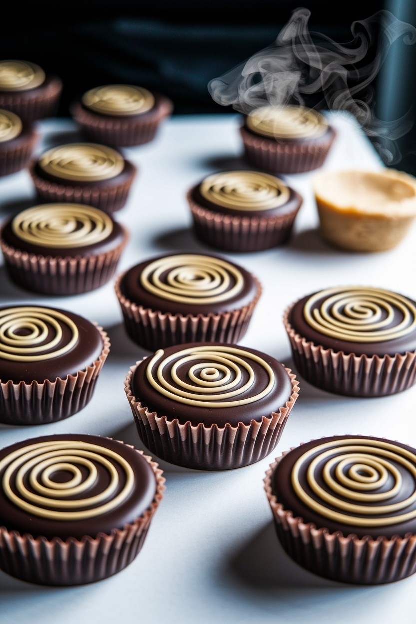 homemade peanut butter cups dark chocolate