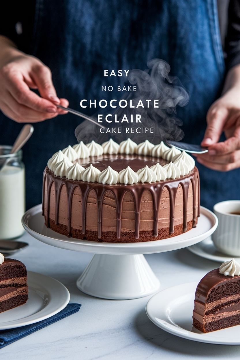 no bake chocolate eclair cake recipe