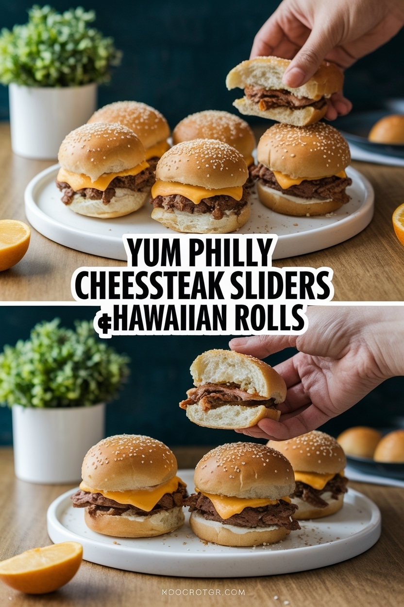 philly cheesesteak sliders hawaiian rolls