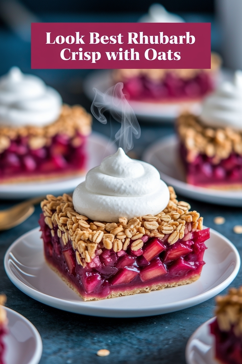 best rhubarb crisp with oats