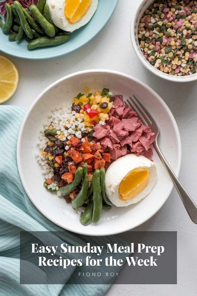 sunday meal prep recipes for the week