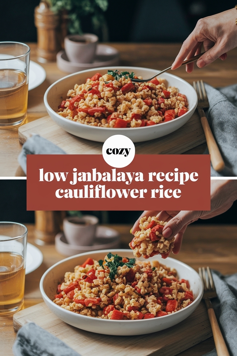 low carb jambalaya recipe cauliflower rice