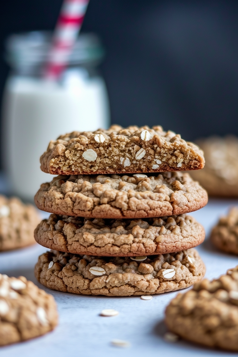 rhubarb oatmeal cookies - Extra Photo