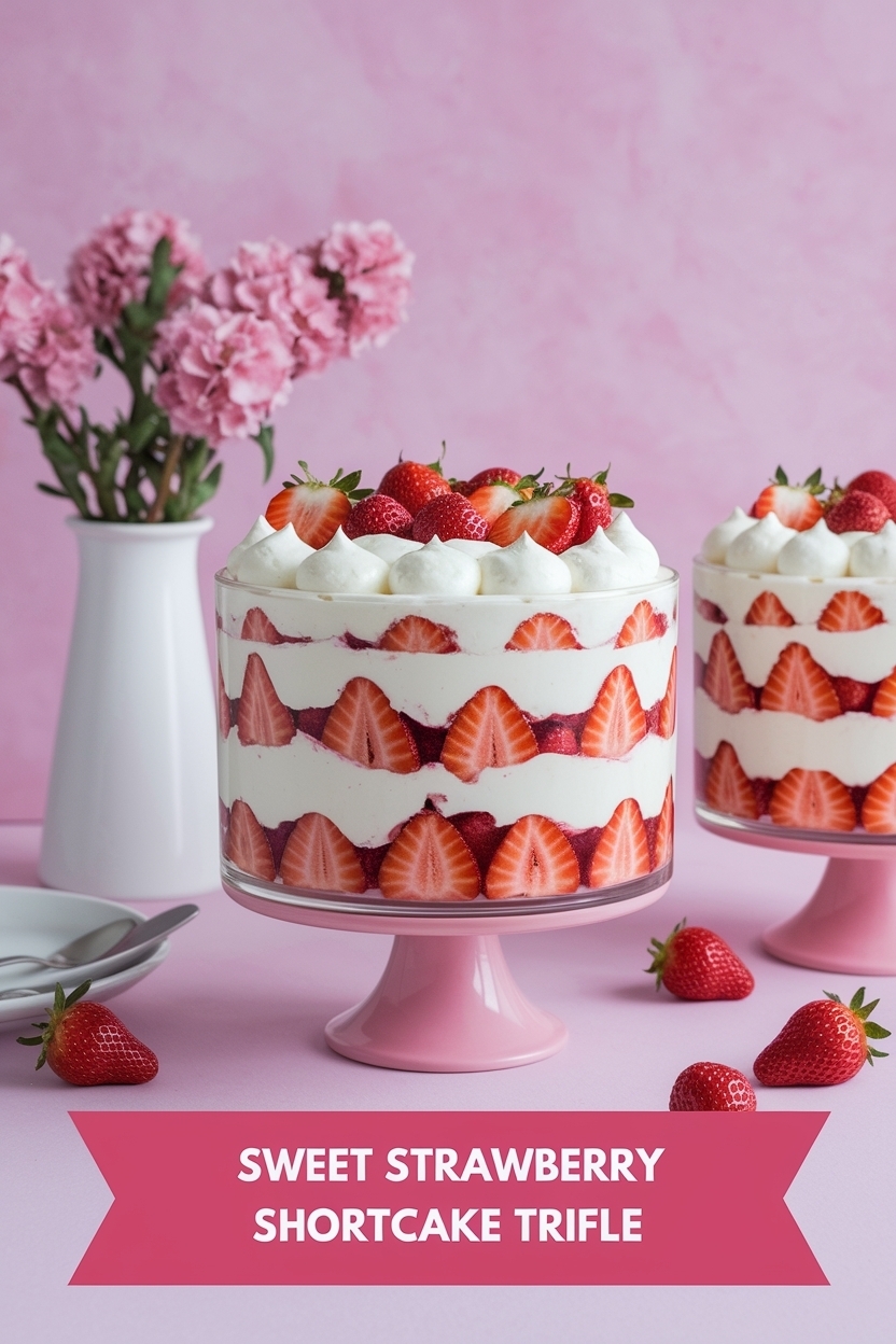 strawberry shortcake trifle