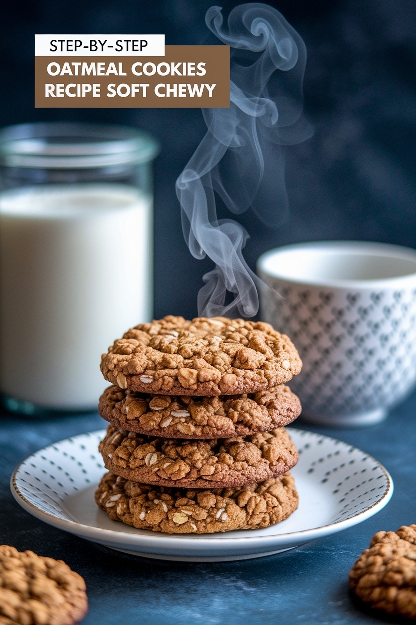rhubarb oatmeal cookies - Extra Photo