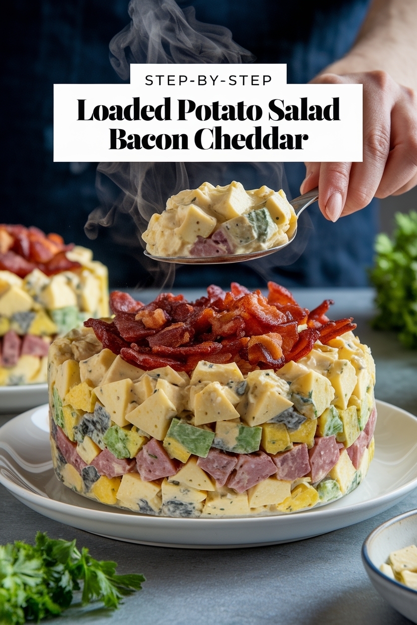 loaded potato salad bacon cheddar