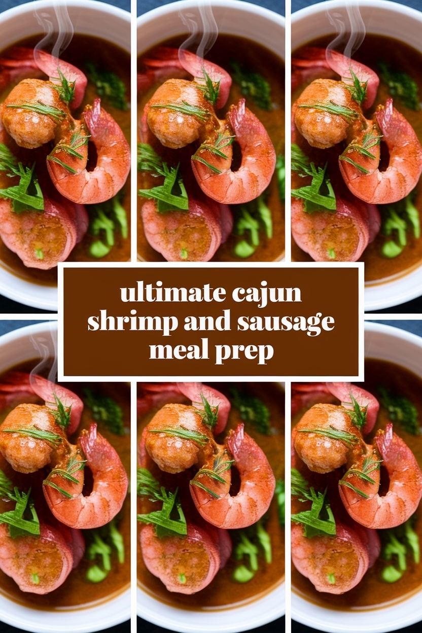 cajun shrimp and sausage meal prep